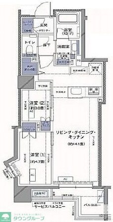 ラティエラ横濱大通り公園の物件間取画像